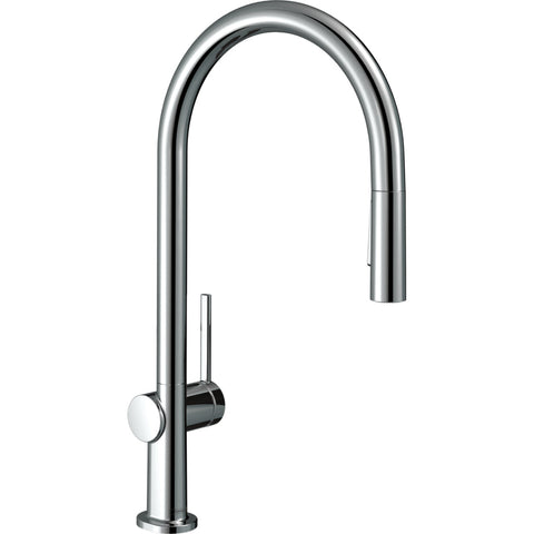 Hansgrohe Talis M54 Single Lever Kitchen Mixer 210 Ecosmart with Pull-Out Spray, 2 Spray Modes - Unbeatable Bathrooms