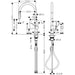 Hansgrohe Talis M54 Single Lever Kitchen Mixer 210 Ecosmart with Pull-Out Spray, 2 Spray Modes - Unbeatable Bathrooms