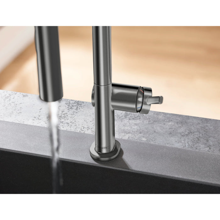 Hansgrohe Talis M54 Single Lever Kitchen Mixer 210 with Pull-Out Spray and Sbox, 2 Spray Modes - Unbeatable Bathrooms