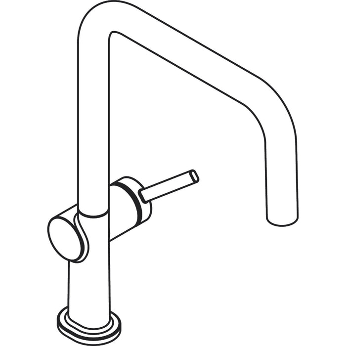 Hansgrohe Talis M54 Single Lever Kitchen Mixer U 220 Ecosmart, Single Spray Mode - Unbeatable Bathrooms