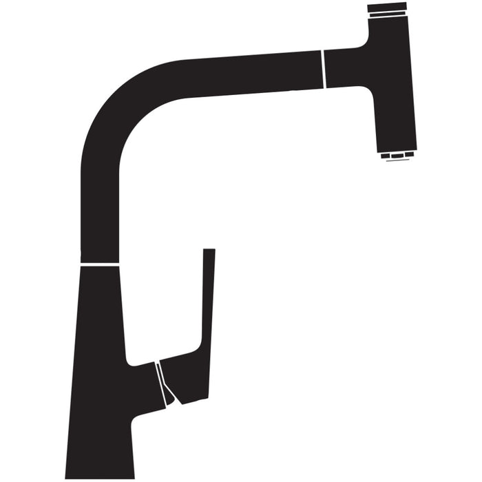 Hansgrohe Talis Select M51 Single Lever Kitchen Mixer 220 with Pull-Out Spout, Single Spray Mode - Unbeatable Bathrooms