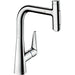 Hansgrohe Talis Select M51 Single Lever Kitchen Mixer 220 with Pull-Out Spray and Sbox, 2 Spray Modes - Unbeatable Bathrooms