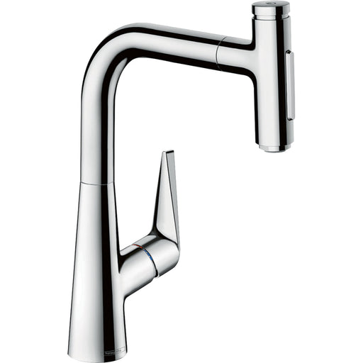 Hansgrohe Talis Select M51 Single Lever Kitchen Mixer with Pull-Out Spray - 72824000 - Unbeatable Bathrooms