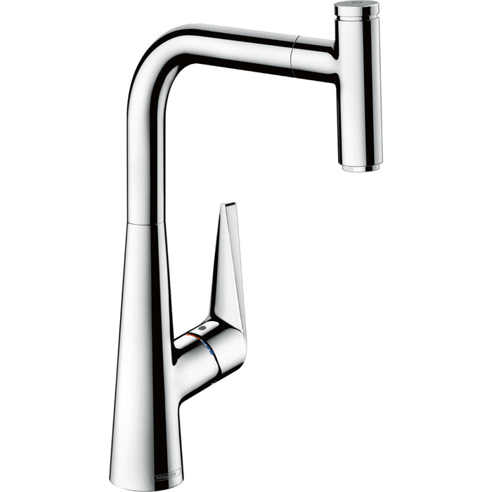 Hansgrohe Talis Select M51 Single Lever Kitchen Mixer 300 with Pull-Out Spout, Single Spray Mode - Unbeatable Bathrooms