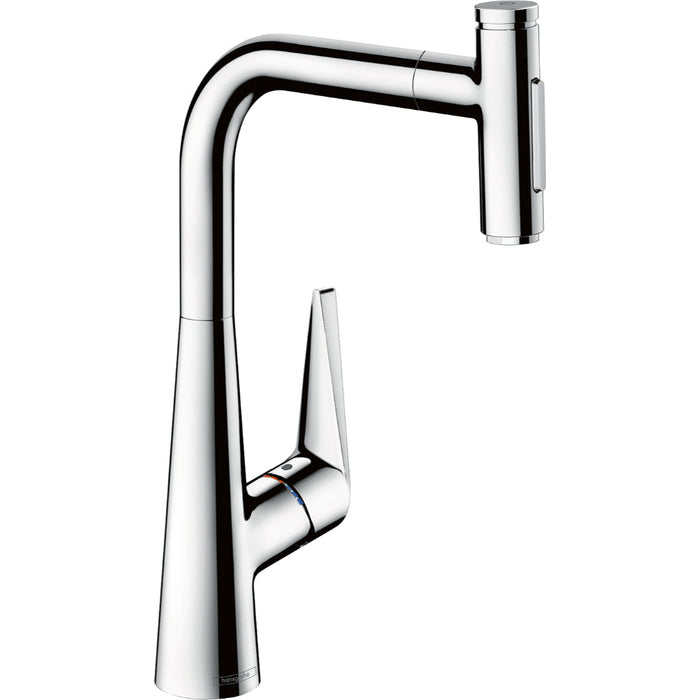 Hansgrohe Talis Select M51 Single Lever Kitchen Mixer 300 with Pull-Out Spray and Sbox, 2 Spray Modes - Unbeatable Bathrooms