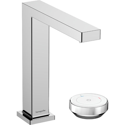 Hansgrohe Tecturis E 2-Hole Basin Mixer 150 Coolstart Ecosmart+ with Waste Set - Unbeatable Bathrooms
