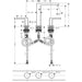 Hansgrohe Tecturis E 3-Hole Basin Mixer 150 Ecosmart+ with Push-Open Waste Set - Unbeatable Bathrooms