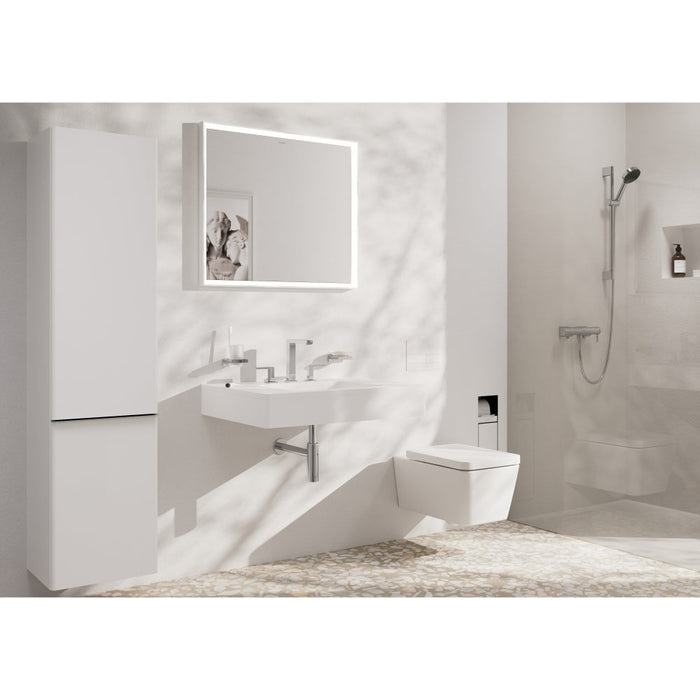 Hansgrohe Tecturis E 3-Hole Basin Mixer 150 Ecosmart+ with Push-Open Waste Set - Unbeatable Bathrooms