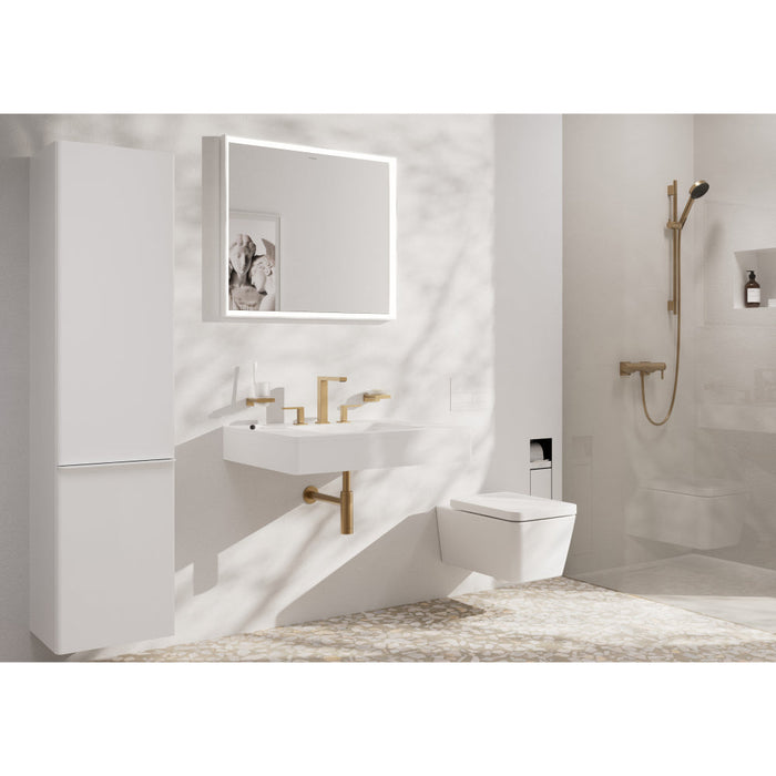 Hansgrohe Tecturis E 3-Hole Basin Mixer 150 Ecosmart+ with Push-Open Waste Set - Unbeatable Bathrooms