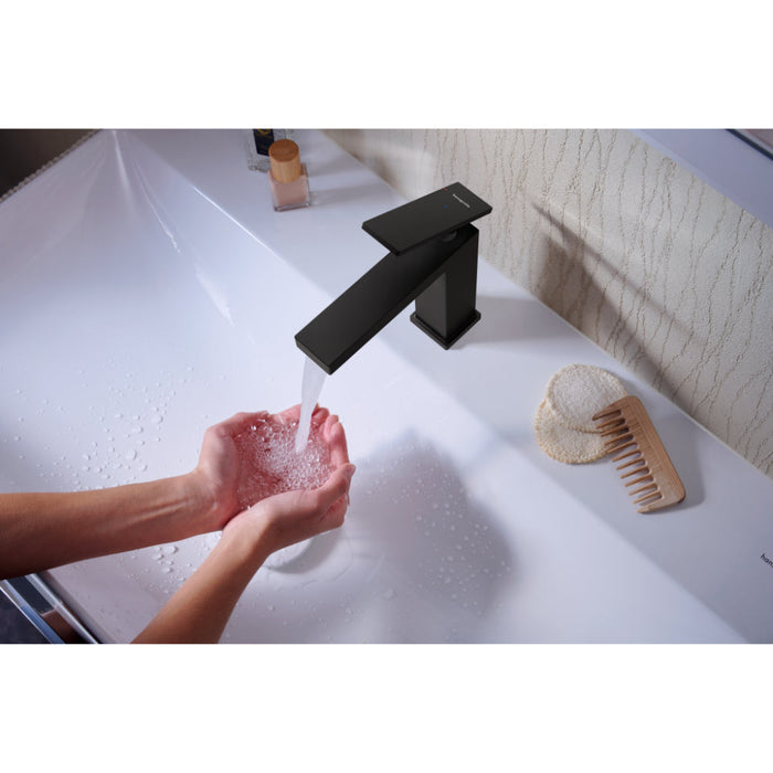 Hansgrohe Tecturis E Single Lever Basin Mixer 110 Coolstart Ecosmart+ Without Waste Set - Unbeatable Bathrooms