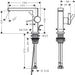 Hansgrohe Tecturis E Single Lever Basin Mixer 110 Fine Coolstart Ecosmart+ with Pop Up-Waste Set - Unbeatable Bathrooms