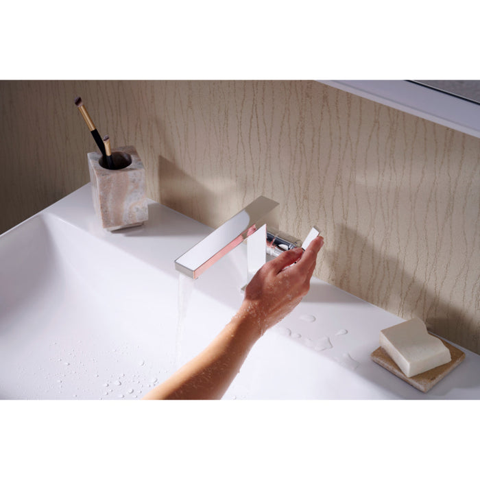 Hansgrohe Tecturis E Single Lever Basin Mixer 110 Fine Coolstart Ecosmart+ with Push-Open Waste Set - Unbeatable Bathrooms