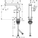 Hansgrohe Tecturis E Single Lever Basin Mixer 150 Fine Coolstart with Push-Open Waste Set - Unbeatable Bathrooms