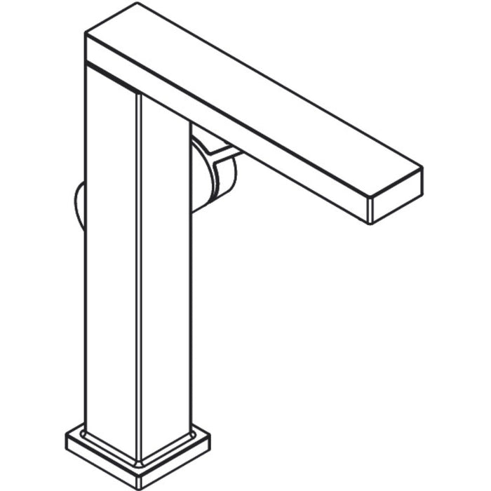 Hansgrohe Tecturis E Single Lever Basin Mixer 210 Fine Coolstart Ecosmart+ with Swivel Spout and Push-Open Waste Set - Unbeatable Bathrooms