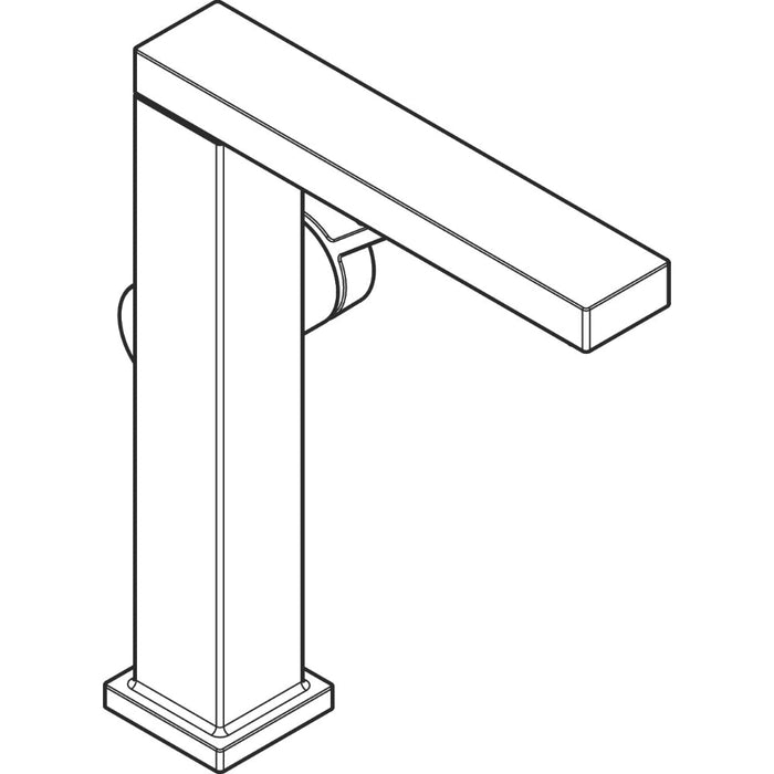 Hansgrohe Tecturis E Single Lever Basin Mixer 210 Fine Coolstart Ecosmart+ with Swivel Spout and Push-Open Waste Set - Unbeatable Bathrooms