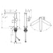 Hansgrohe Tecturis E Single Lever Basin Mixer 210 Fine Coolstart with Swivel Spout and Push-Open Waste Set - Unbeatable Bathrooms