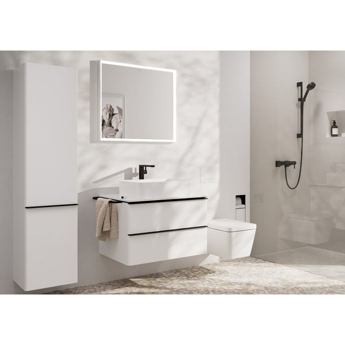 Hansgrohe Tecturis E Single Lever Basin Mixer 240 Fine Coolstart Ecosmart+ For Wash Bowls with Push-Open Waste Set - Unbeatable Bathrooms