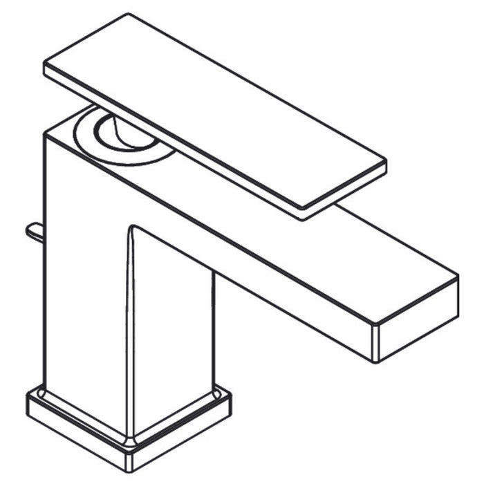 Hansgrohe Tecturis E Single Lever Basin Mixer 80 Coolstart Ecosmart+ with Pop-Up Waste Set - Unbeatable Bathrooms