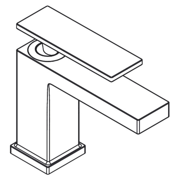 Hansgrohe Tecturis E Single Lever Basin Mixer 80 Coolstart Ecosmart+ Without Waste Set - Unbeatable Bathrooms