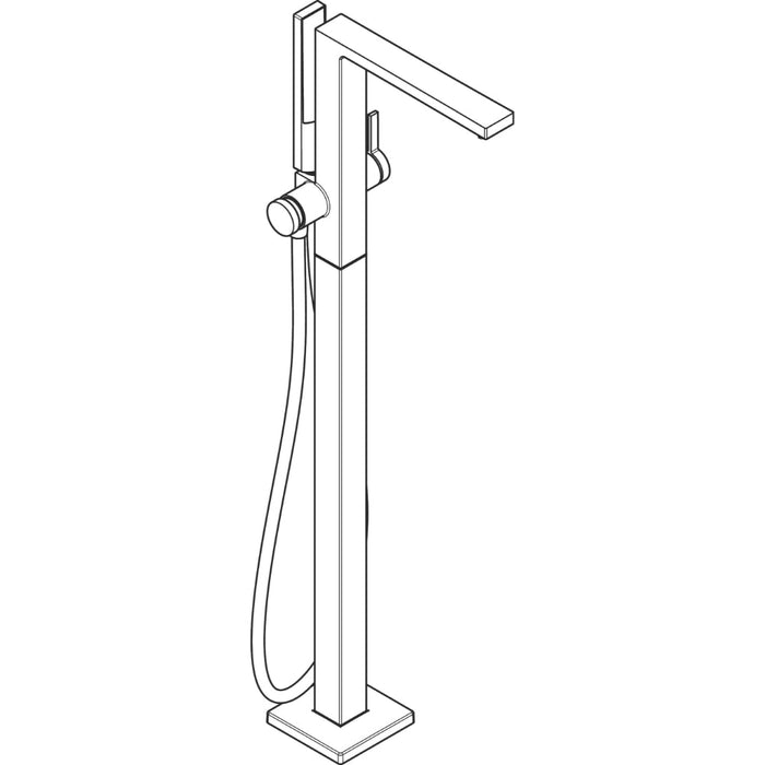 Hansgrohe Tecturis E Single Lever Bath Mixer Floor-Standing - Unbeatable Bathrooms