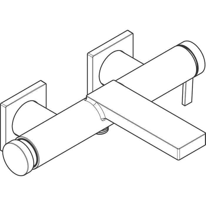 Hansgrohe Tecturis E Single Lever Bath Mixer For Exposed Installation - Unbeatable Bathrooms