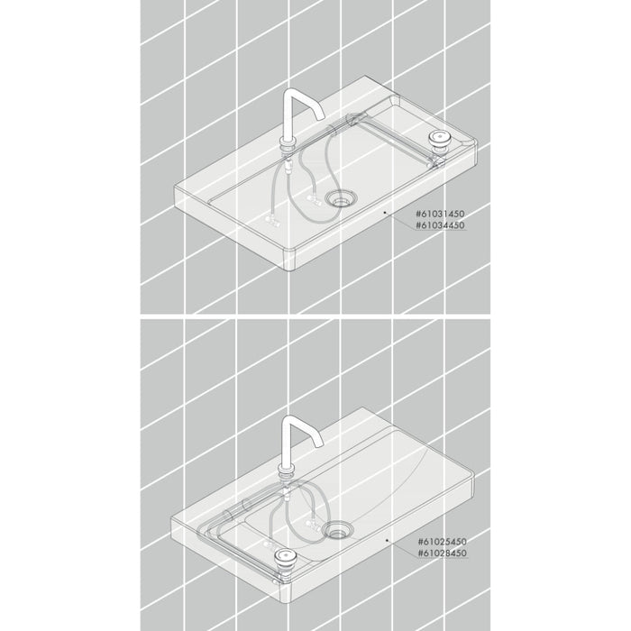 Hansgrohe Tecturis S 2-Hole Basin Mixer 150 Coolstart Ecosmart+ with Waste Set - Unbeatable Bathrooms