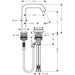 Hansgrohe Tecturis S 2-Hole Basin Mixer 150 Coolstart Ecosmart+ with Waste Set - Unbeatable Bathrooms