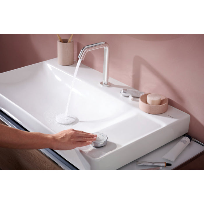 Hansgrohe Tecturis S 2-Hole Basin Mixer 150 Coolstart Ecosmart+ with Waste Set - Unbeatable Bathrooms