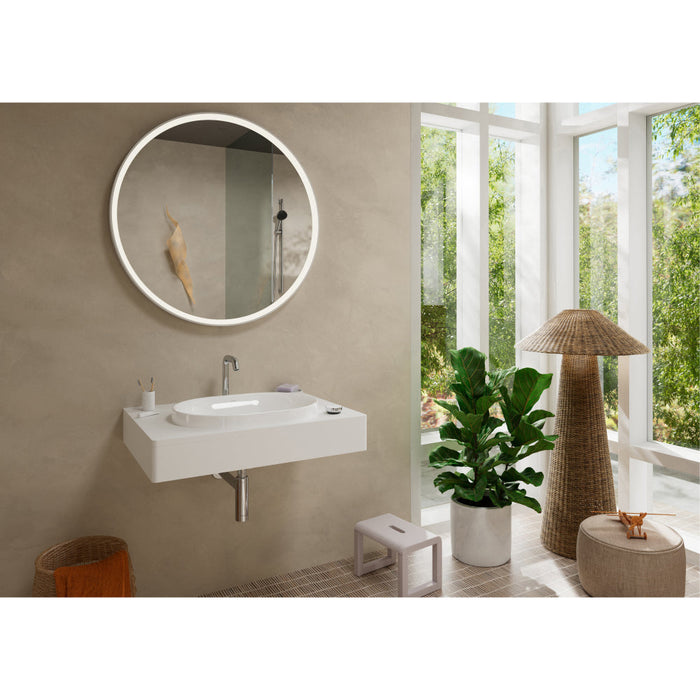 Hansgrohe Tecturis S 2-Hole Basin Mixer 150 Coolstart Ecosmart+ with Waste Set - Unbeatable Bathrooms