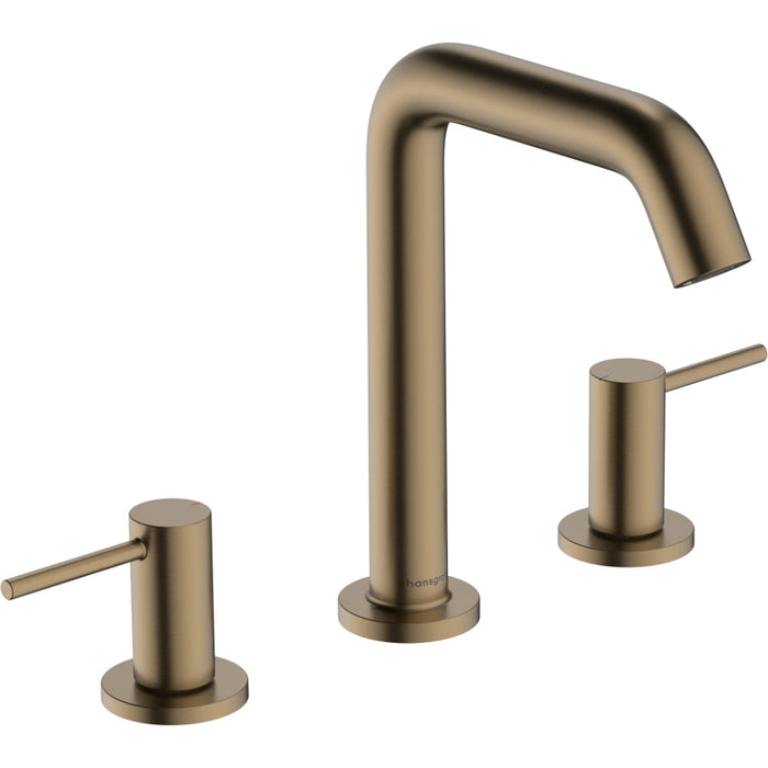 Hansgrohe Tecturis S 3-Hole Basin Mixer 150 Ecosmart+ with Push-Open Waste Set - Unbeatable Bathrooms