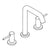 Hansgrohe Tecturis S 3-Hole Basin Mixer 150 Ecosmart+ with Push-Open Waste Set - Unbeatable Bathrooms