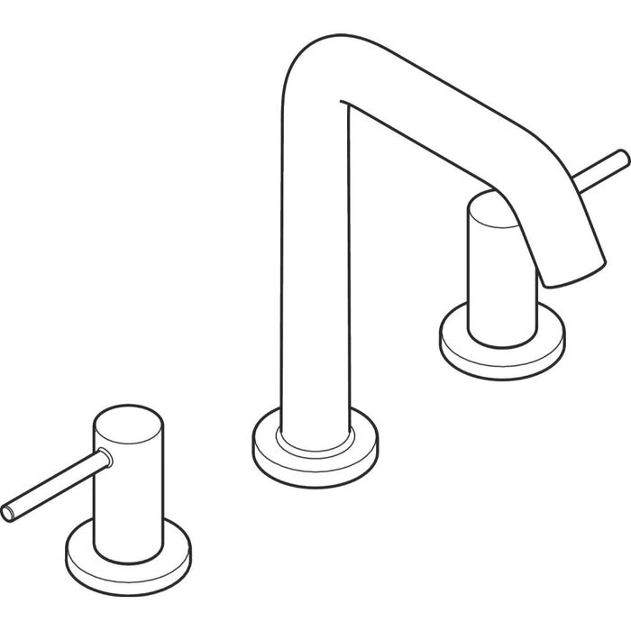 Hansgrohe Tecturis S 3-Hole Basin Mixer 150 Ecosmart+ with Push-Open Waste Set - Unbeatable Bathrooms