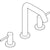 Hansgrohe Tecturis S 3-Hole Basin Mixer 150 Ecosmart+ with Push-Open Waste Set - Unbeatable Bathrooms