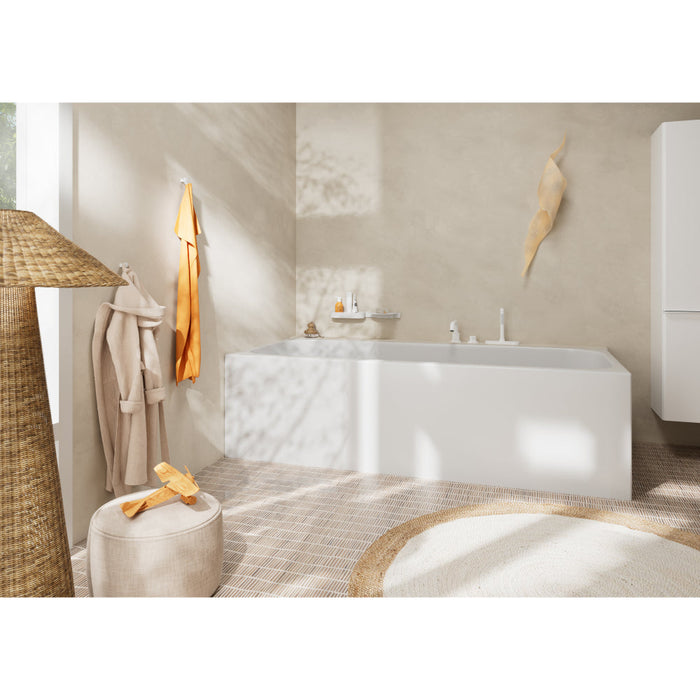 Hansgrohe Tecturis S 3-Hole Rim Mounted Single Lever Bath Mixer with Sbox - Unbeatable Bathrooms