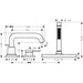 Hansgrohe Tecturis S 3-Hole Rim Mounted Single Lever Bath Mixer with Sbox - Unbeatable Bathrooms