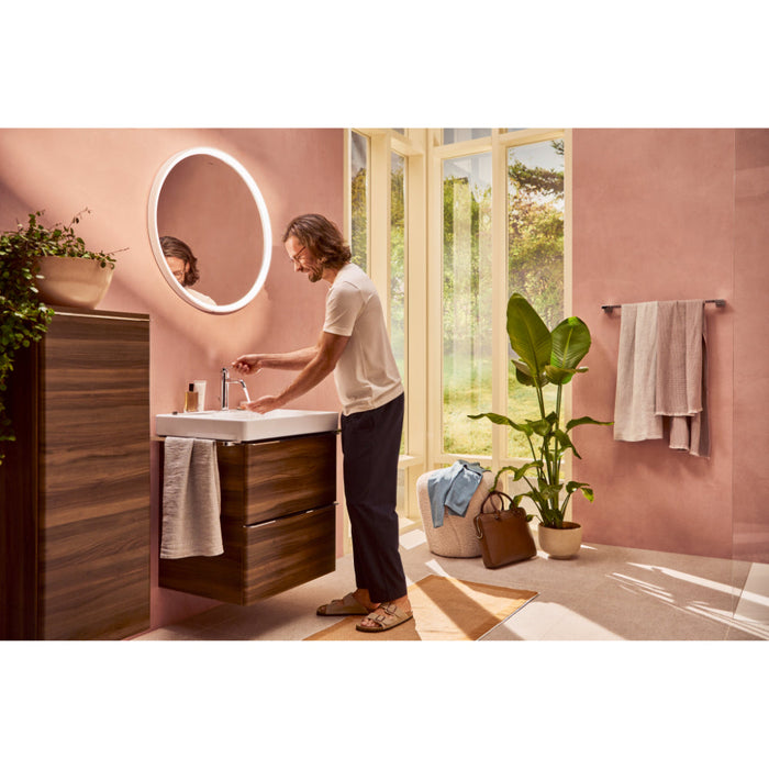 Hansgrohe Xarita S Mirror with Led Lights 700/50 Ir Sensor - Matt White - Unbeatable Bathrooms