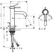 Hansgrohe Tecturis S Single Lever Basin Mixer 110 Ecosmart+ with Pop-Up Waste Set - Unbeatable Bathrooms