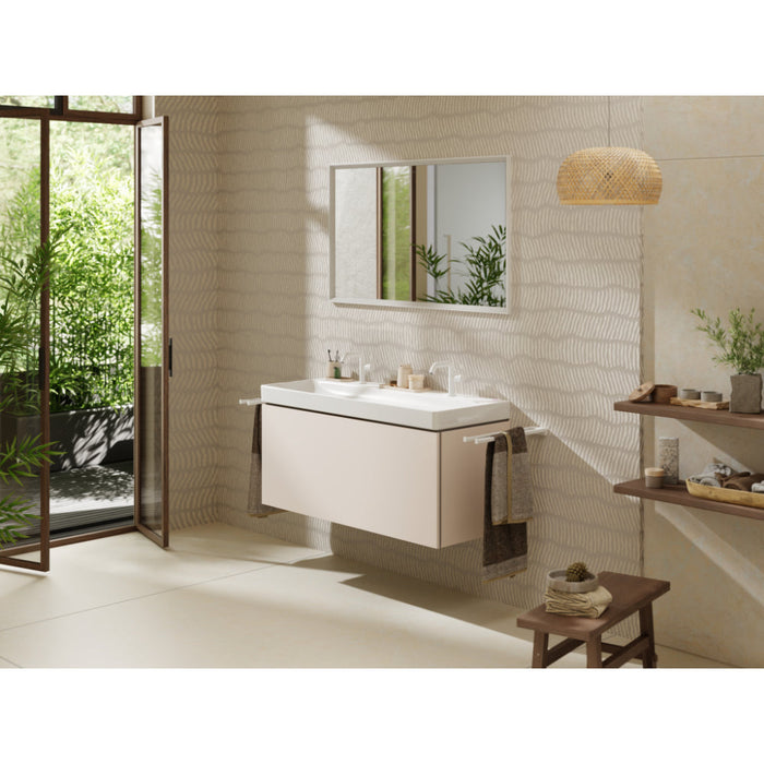 Hansgrohe Tecturis S Single Lever Basin Mixer 110 Fine Coolstart Ecosmart+ with Push-Open Waste Set - Unbeatable Bathrooms