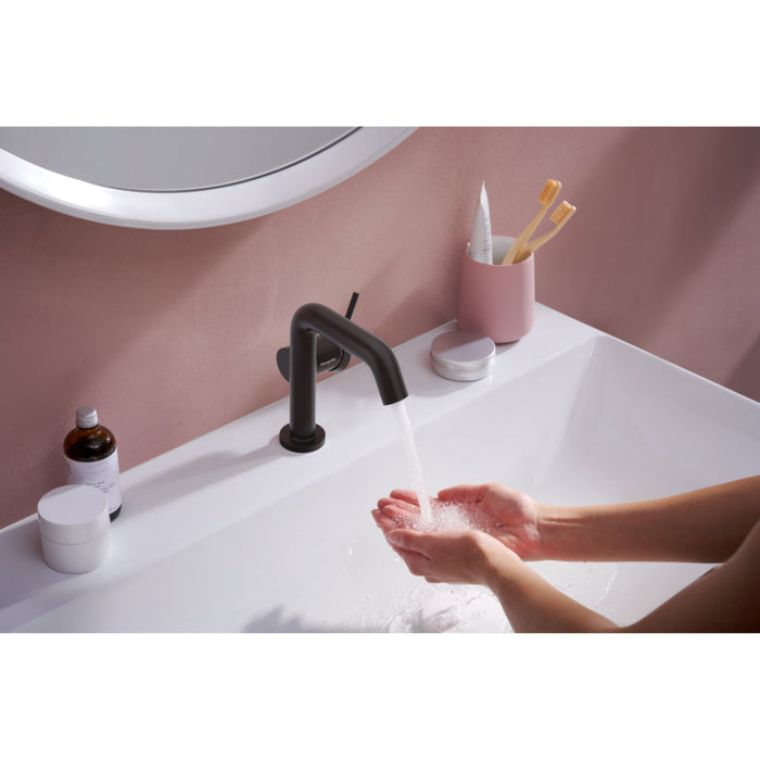 Hansgrohe Tecturis S Single Lever Basin Mixer 110 Fine Coolstart Ecosmart+ Without Waste Set - Unbeatable Bathrooms