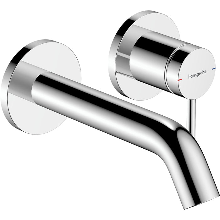 Hansgrohe Tecturis S Single Lever Basin Mixer For Concealed Installation Wall-Mounted Ecosmart+ with Spout 16,5 cm - Unbeatable Bathrooms