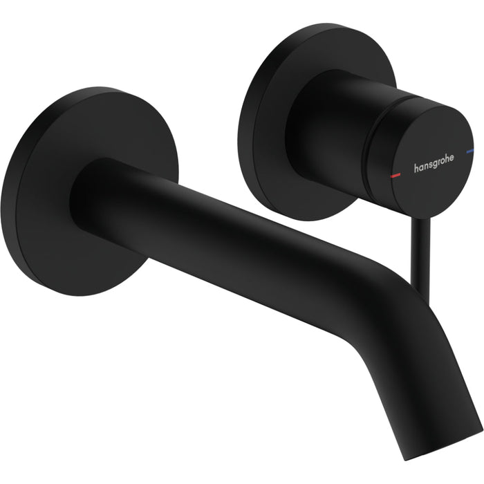 Hansgrohe Tecturis S Single Lever Basin Mixer For Concealed Installation Wall-Mounted Ecosmart+ with Spout 16,5 cm - Unbeatable Bathrooms