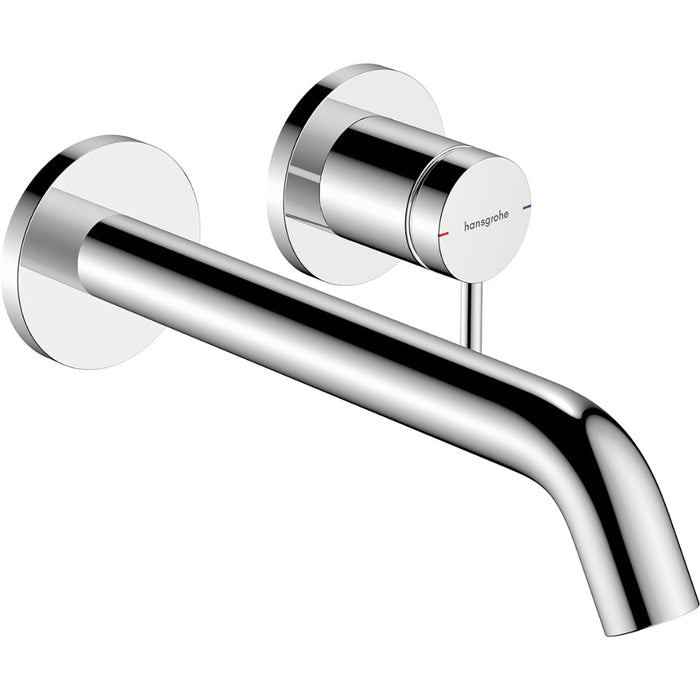 Hansgrohe Tecturis S Single Lever Basin Mixer For Concealed Installation Wall-Mounted Ecosmart+ with Spout 22,5 cm - Unbeatable Bathrooms