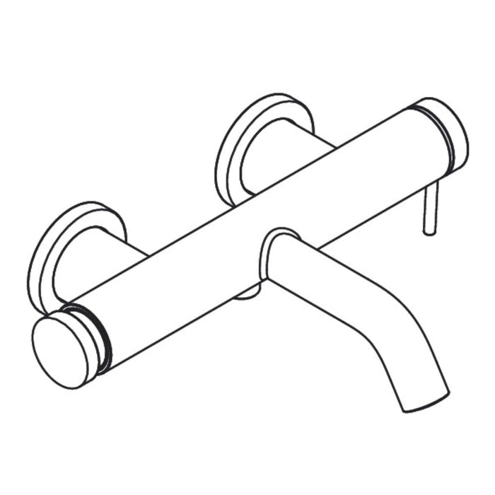 Hansgrohe Tecturis S Single Lever Bath Mixer For Exposed Installation - Unbeatable Bathrooms