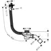 Hansgrohe Tubset Universal Basic Set For Waste and Overflow Set For Bathtubs - Unbeatable Bathrooms