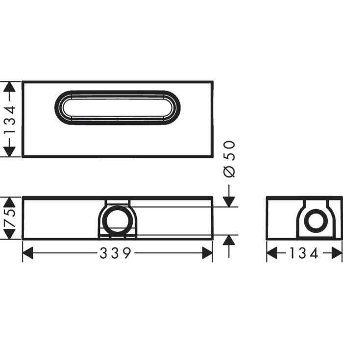 Hansgrohe Ubox Universal Base Set For Finish Sets For Standard Installation - Unbeatable Bathrooms
