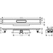 Hansgrohe Ubox Universal Complete Set For Flat Installation - 800 For Shower Drains Finish Sets - Unbeatable Bathrooms