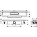 Hansgrohe Ubox Universal Complete Set For Standard Installation - 600 For Shower Drains Finish Sets - Unbeatable Bathrooms