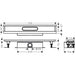 Hansgrohe Ubox Universal Complete Set For Standard Installation - 700 For Shower Drains Finish Sets - Unbeatable Bathrooms