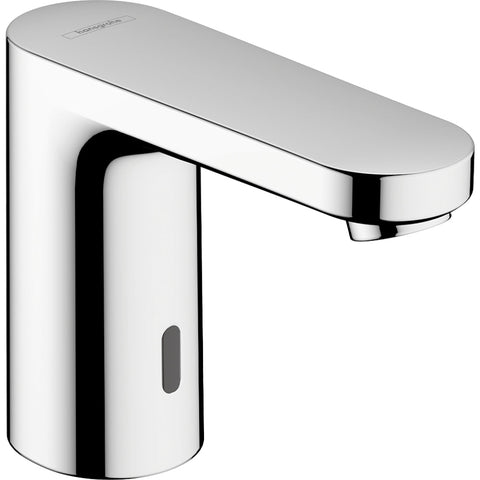 Hansgrohe Vernis Blend Electronic Basin Mixer For Cold Water Or Pre-Adjusted Water Mains Connection 230 V - Chrome - Unbeatable Bathrooms