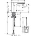 Hansgrohe Vernis Blend Electronic Basin Mixer For Cold Water Or Pre-Adjusted Water Battery Operation - Chrome - Unbeatable Bathrooms